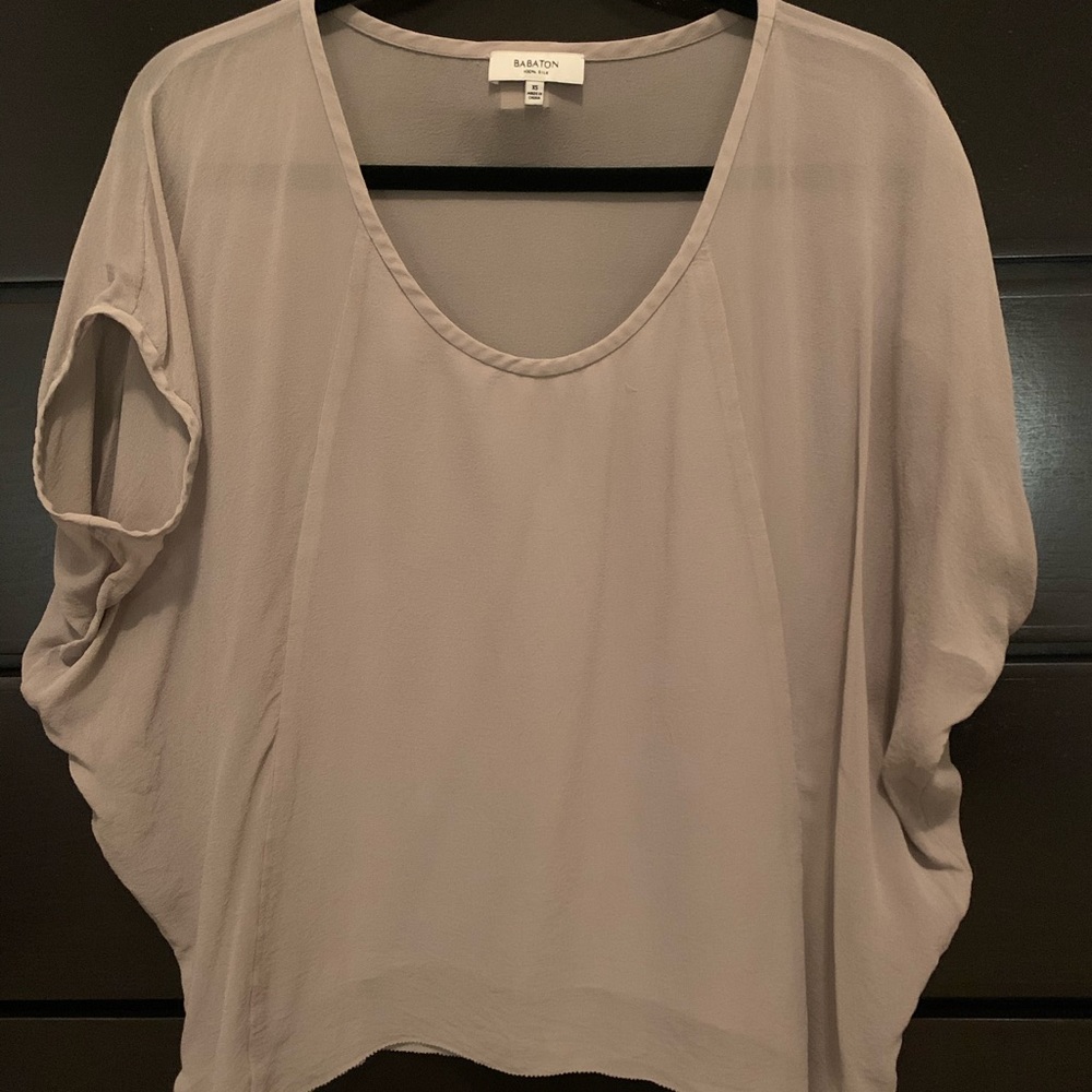 Aritzia Babaton Leif silk blouse